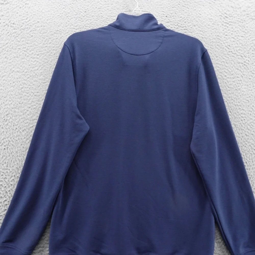Walter Hagen Mens Navy Blue Performance 11 Quarter Zip Pullover Small New